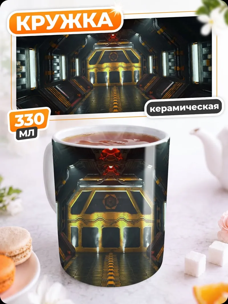 Кружка керамическая Космический коридор