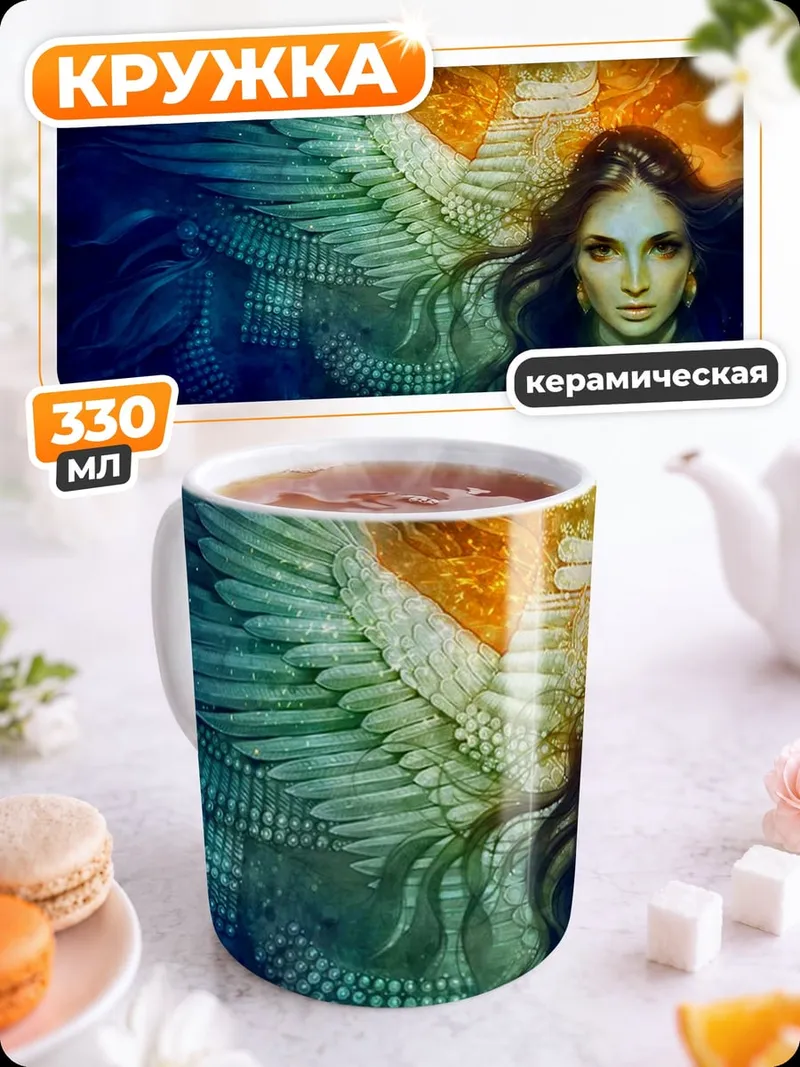 Кружка керамическая Ангел с короной