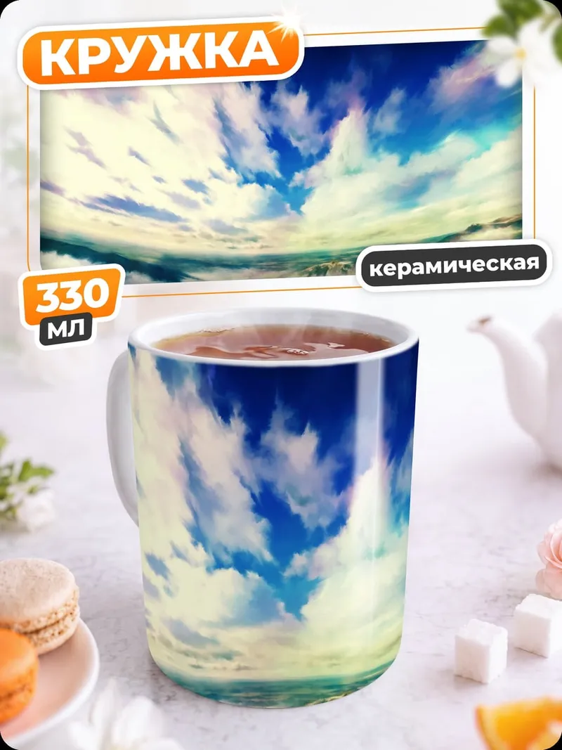 Кружка керамическая Одинокий путник