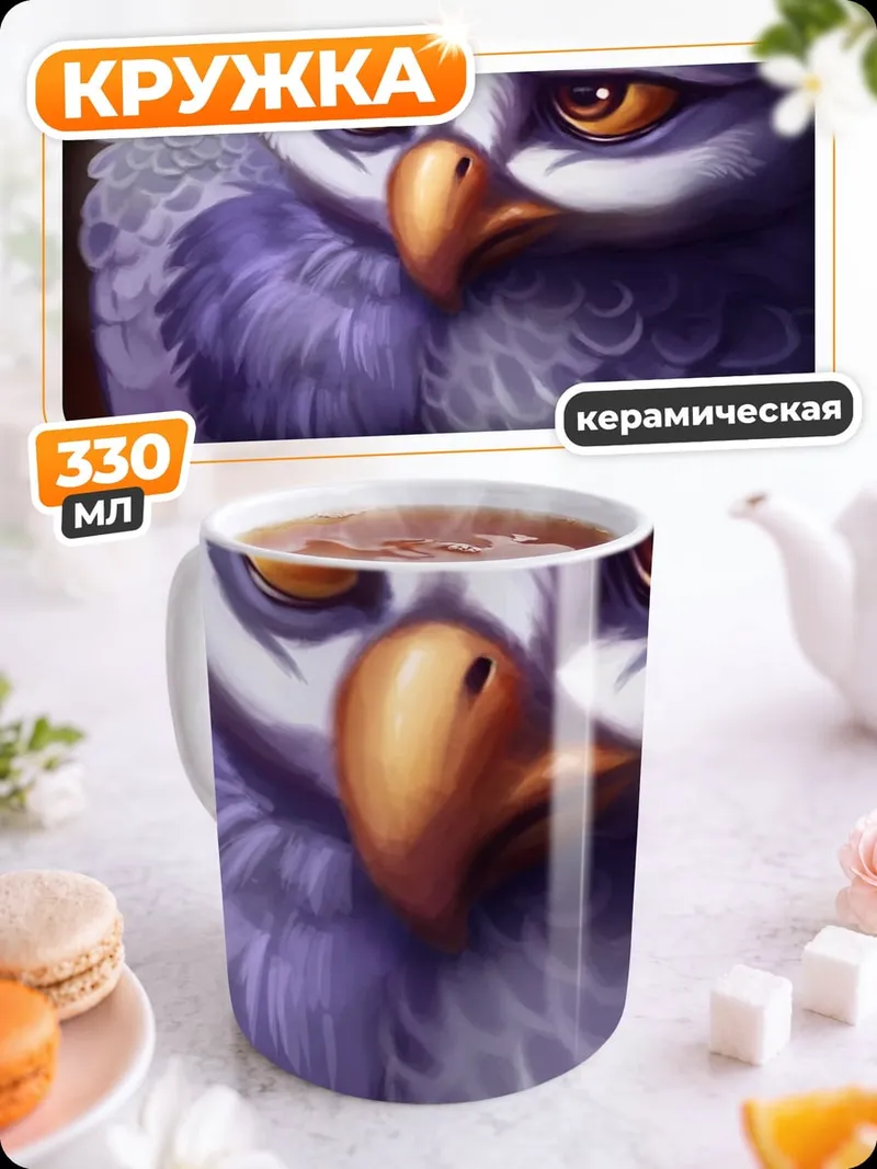 Кружка керамическая Сердитая сова