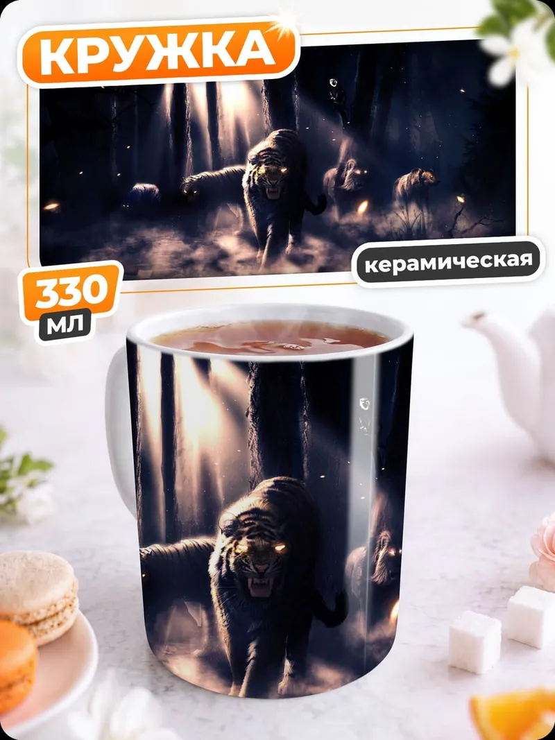 Кружка керамическая Зомби в тумане