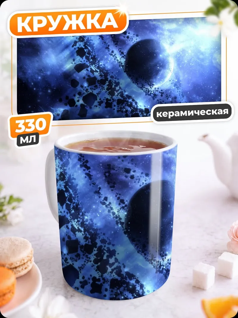Кружка керамическая Космическая туманность