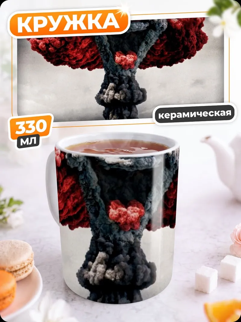 Кружка керамическая клоунский апокалипсис