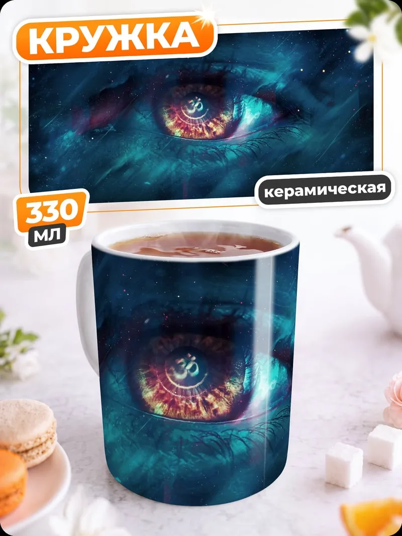 Кружка керамическая Космический глаз