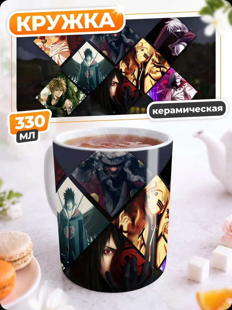 Кружка керамическая Коллаж аниме