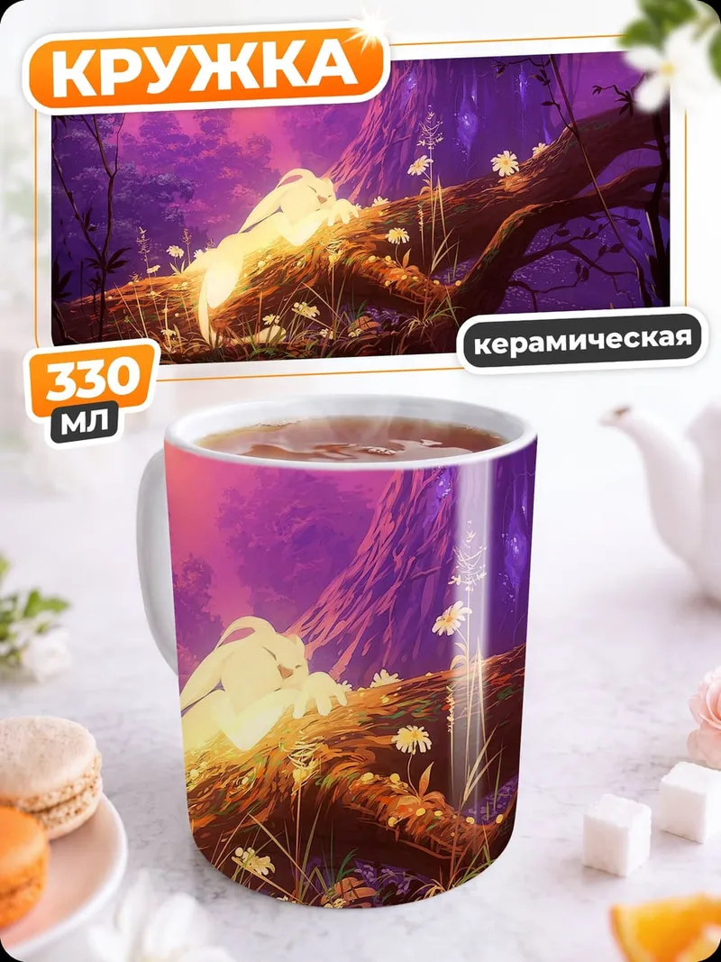 Кружка керамическая Волшебный лес