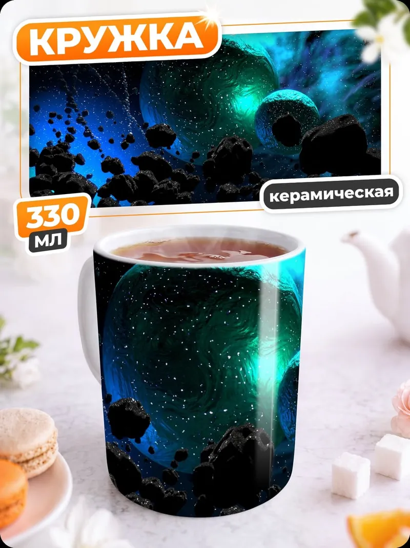 Кружка керамическая Космическая туманность