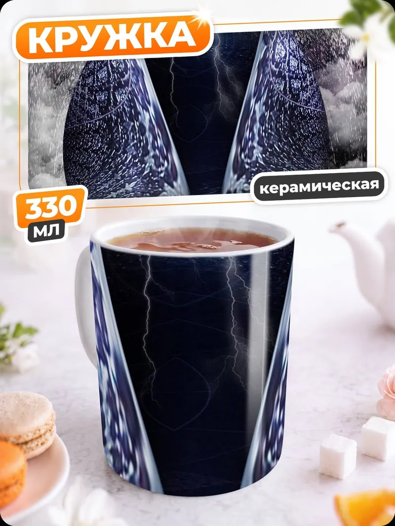 Кружка керамическая Кибернетическая птица