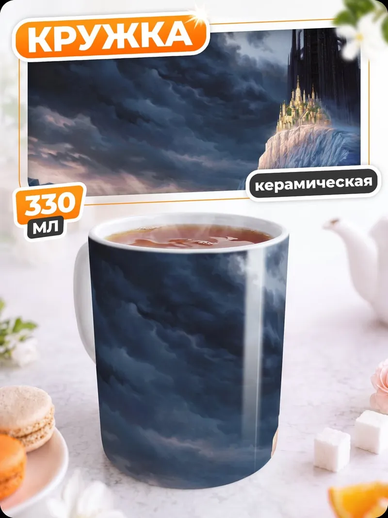 Кружка керамическая ледяной замок