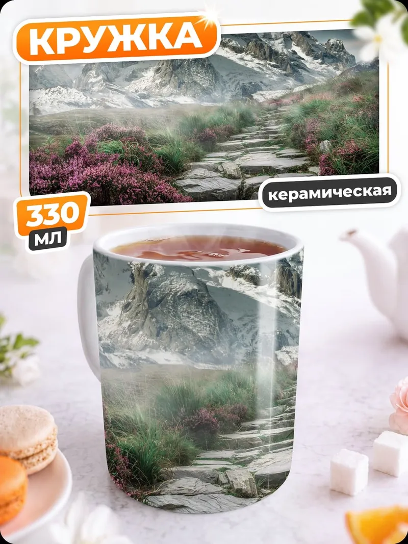 Кружка керамическая Горная тропа