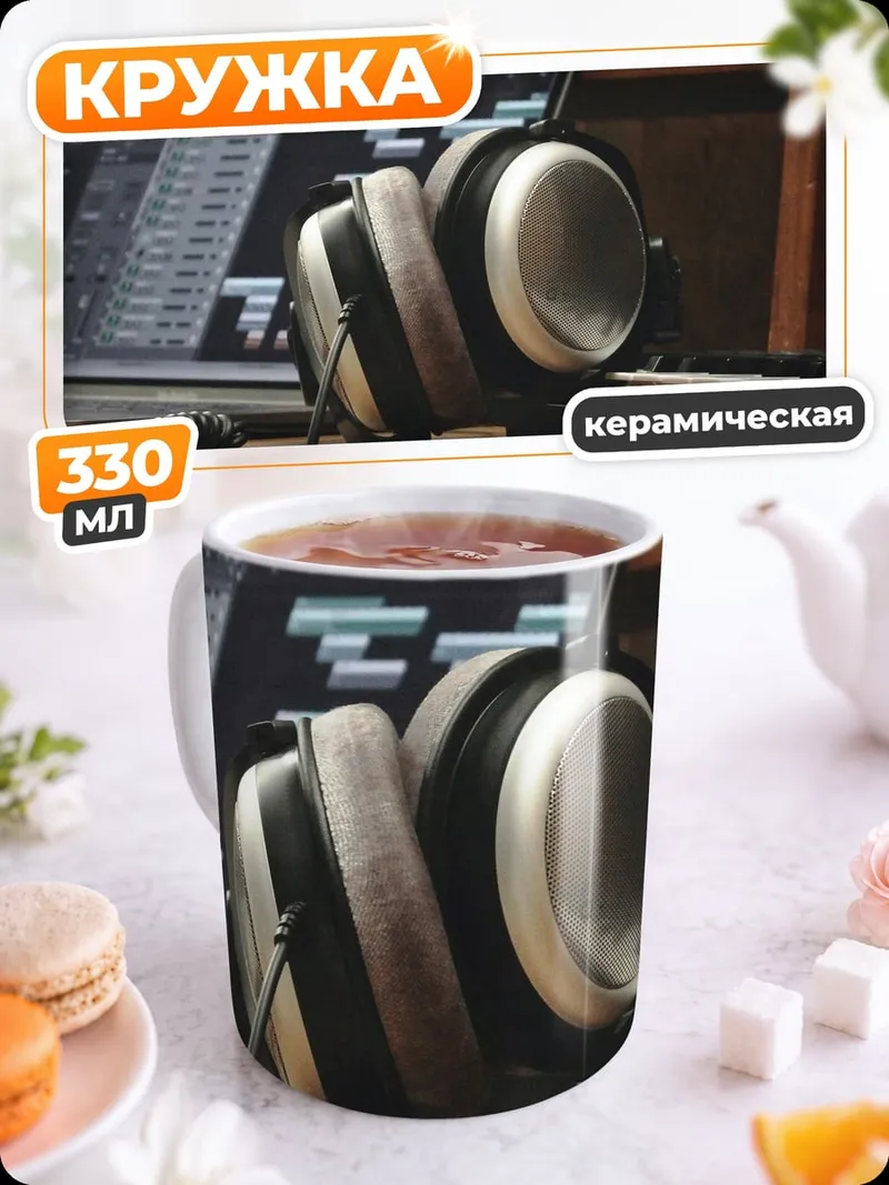 Кружка керамическая Студия звукозаписи