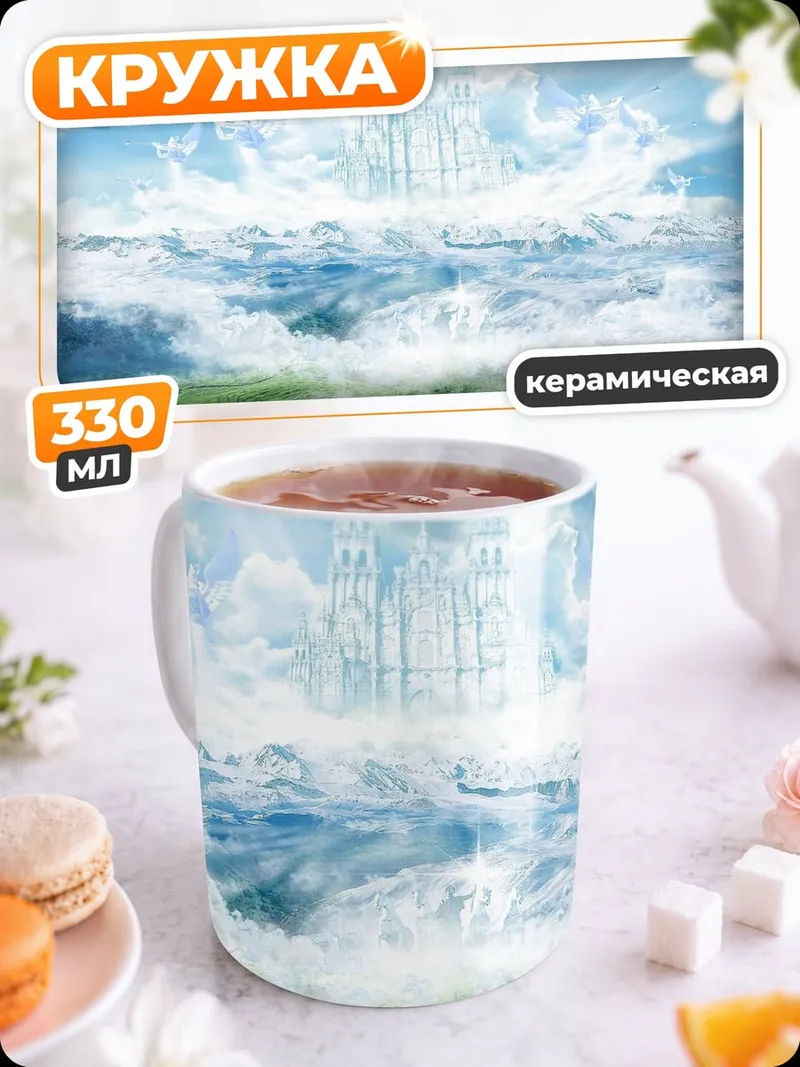 Кружка керамическая Небесный водопад