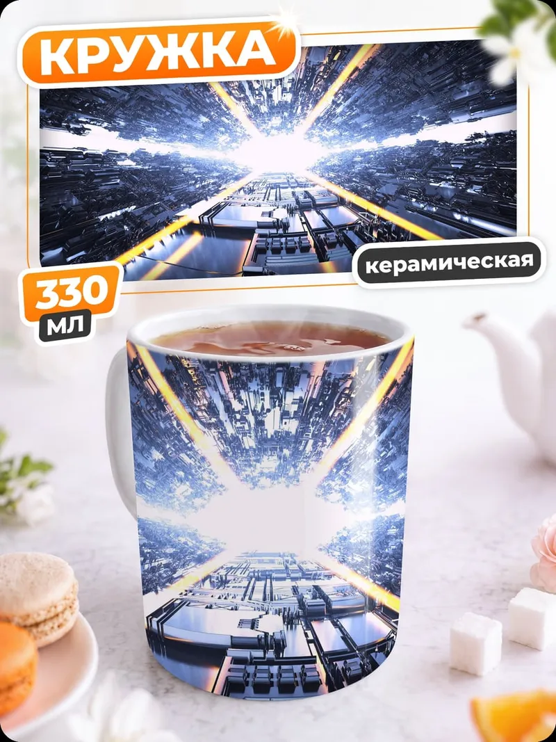 Кружка керамическая Кибернетический туннель