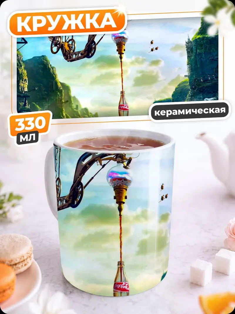 Кружка керамическая Фантастический пейзаж