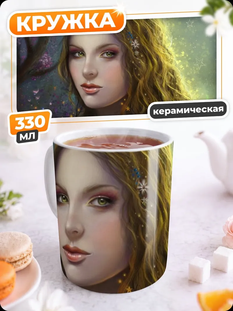 Кружка керамическая Лесная нимфа
