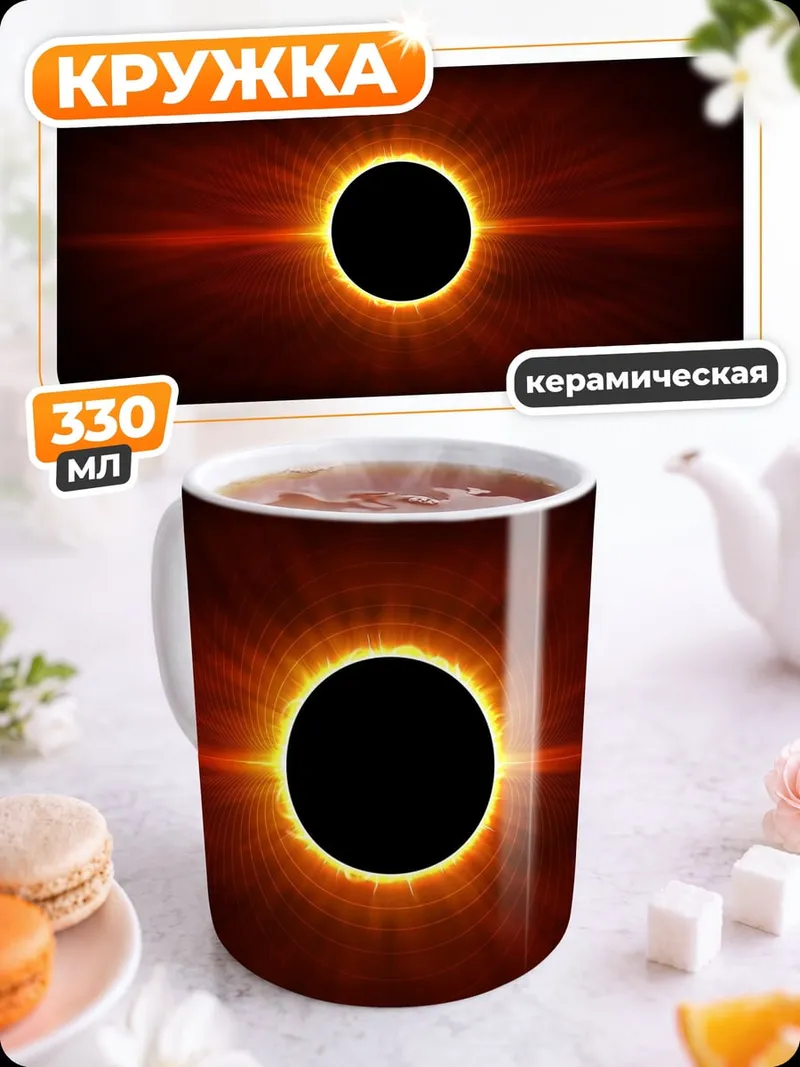 Кружка керамическая Солнечное затмение