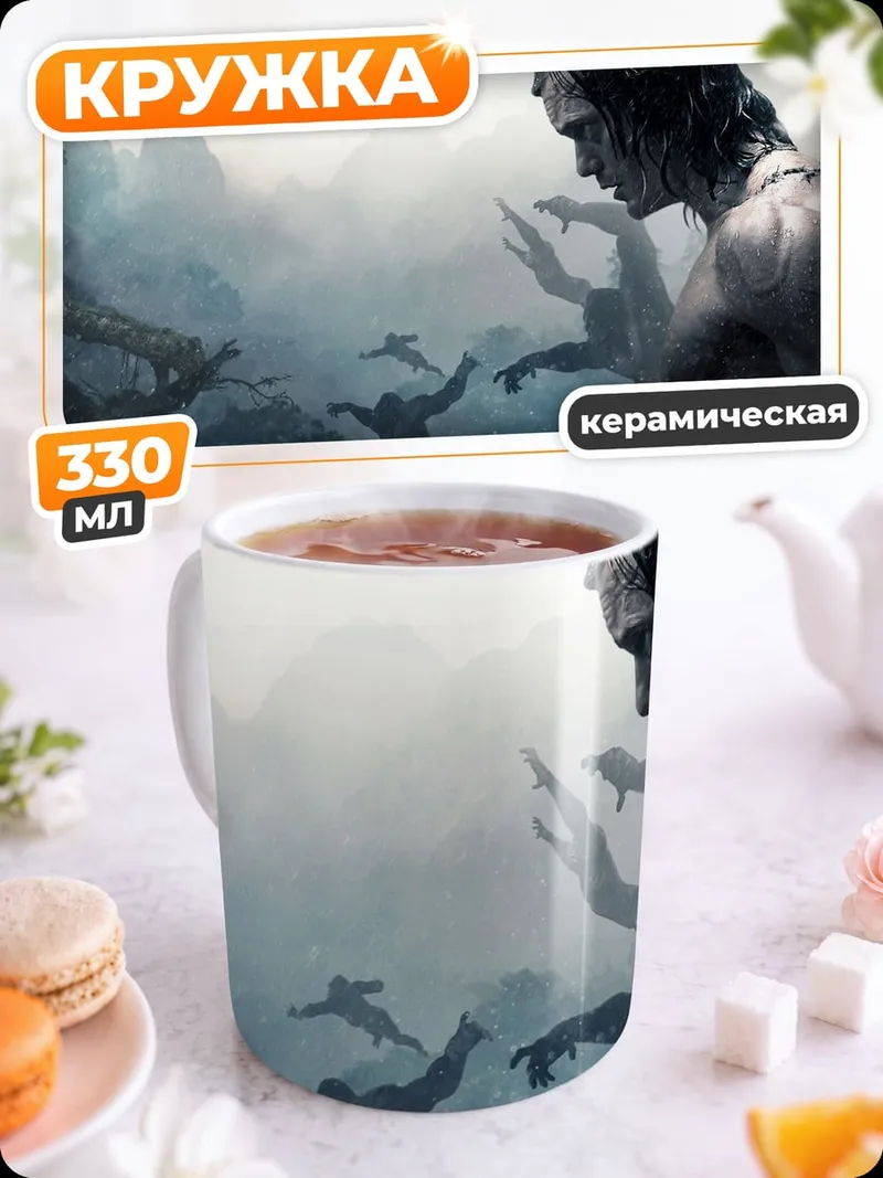 Кружка керамическая Тарзан в джунглях
