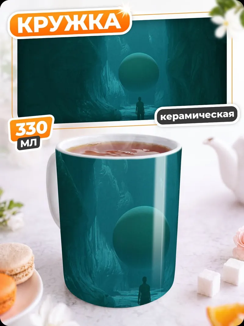 Кружка керамическая Подводный каньон