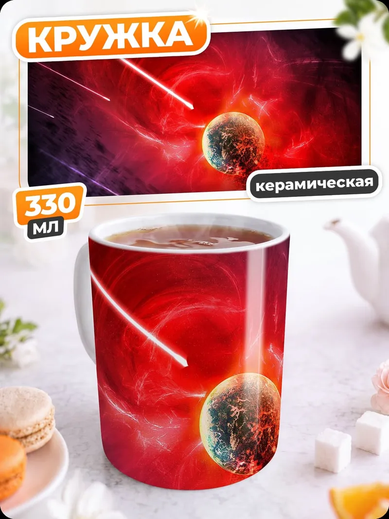 Кружка керамическая Космическая катастрофа