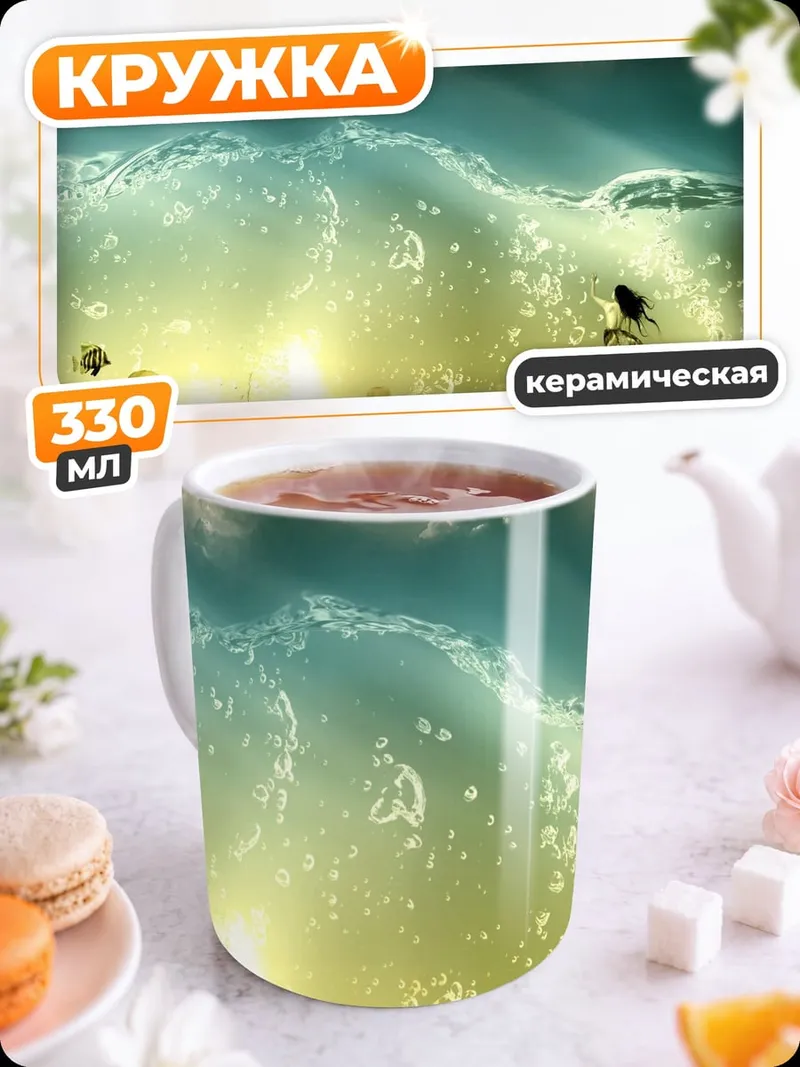 Кружка керамическая Подводный мир