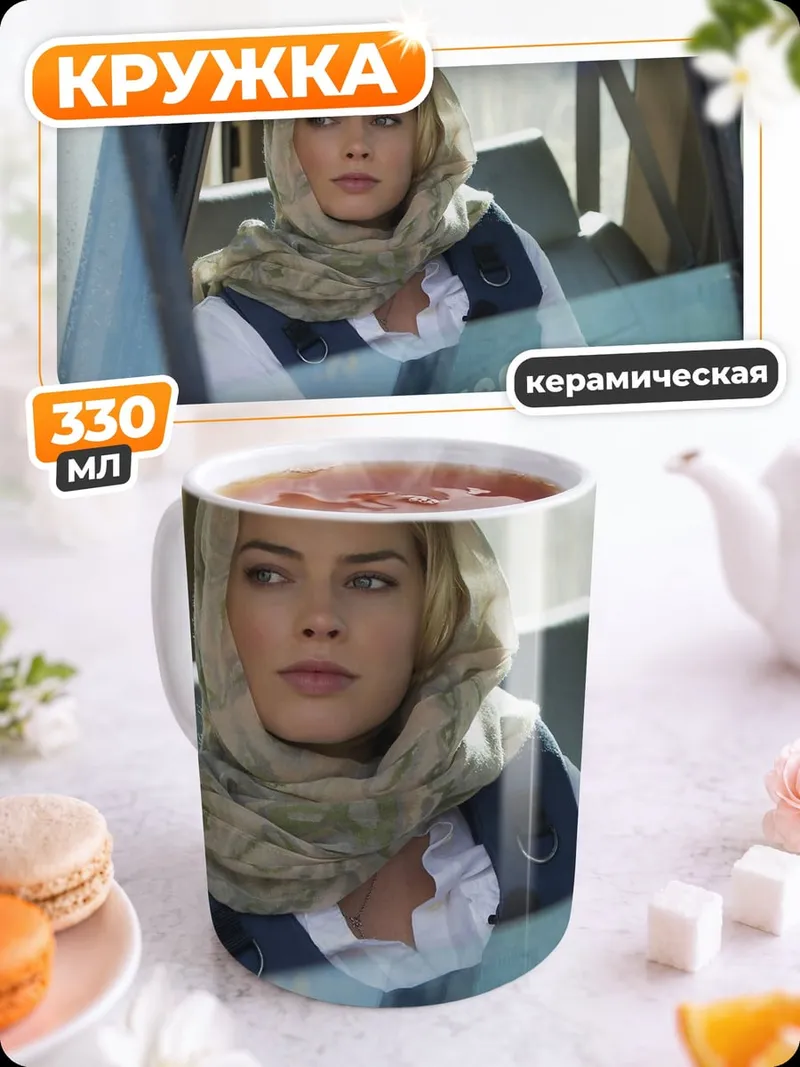 Кружка керамическая Журналистка в зоне конфликта