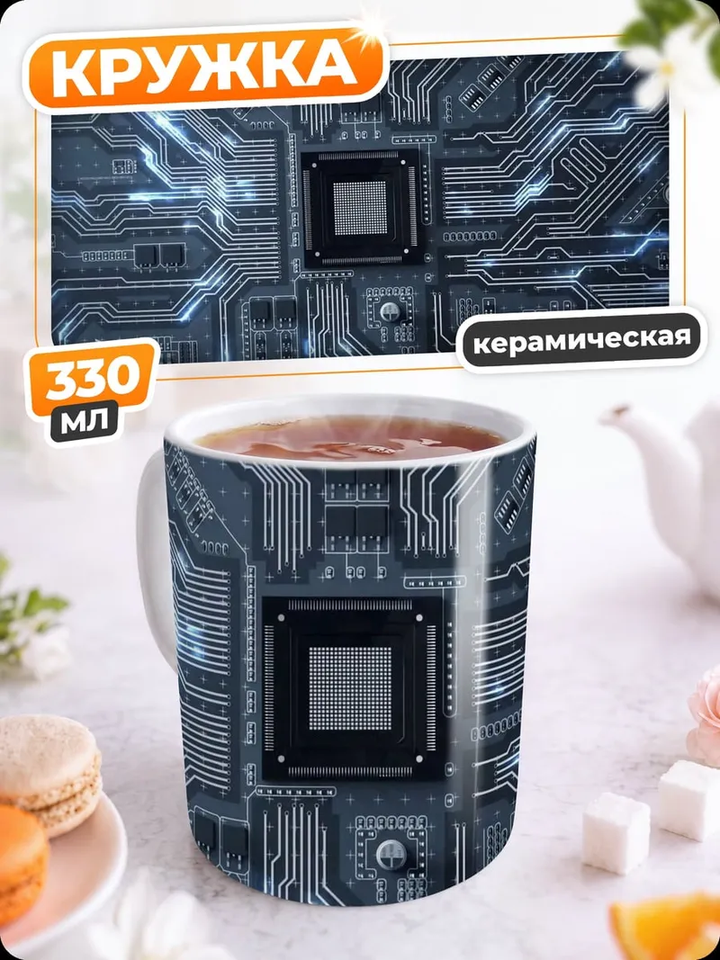 Кружка керамическая Кибернетическая схема