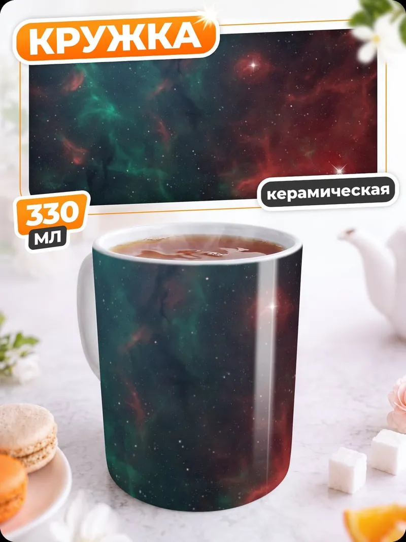 Кружка керамическая Космическая туманность