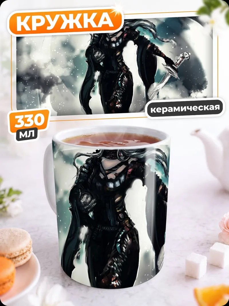 Кружка керамическая Лунная колдунья