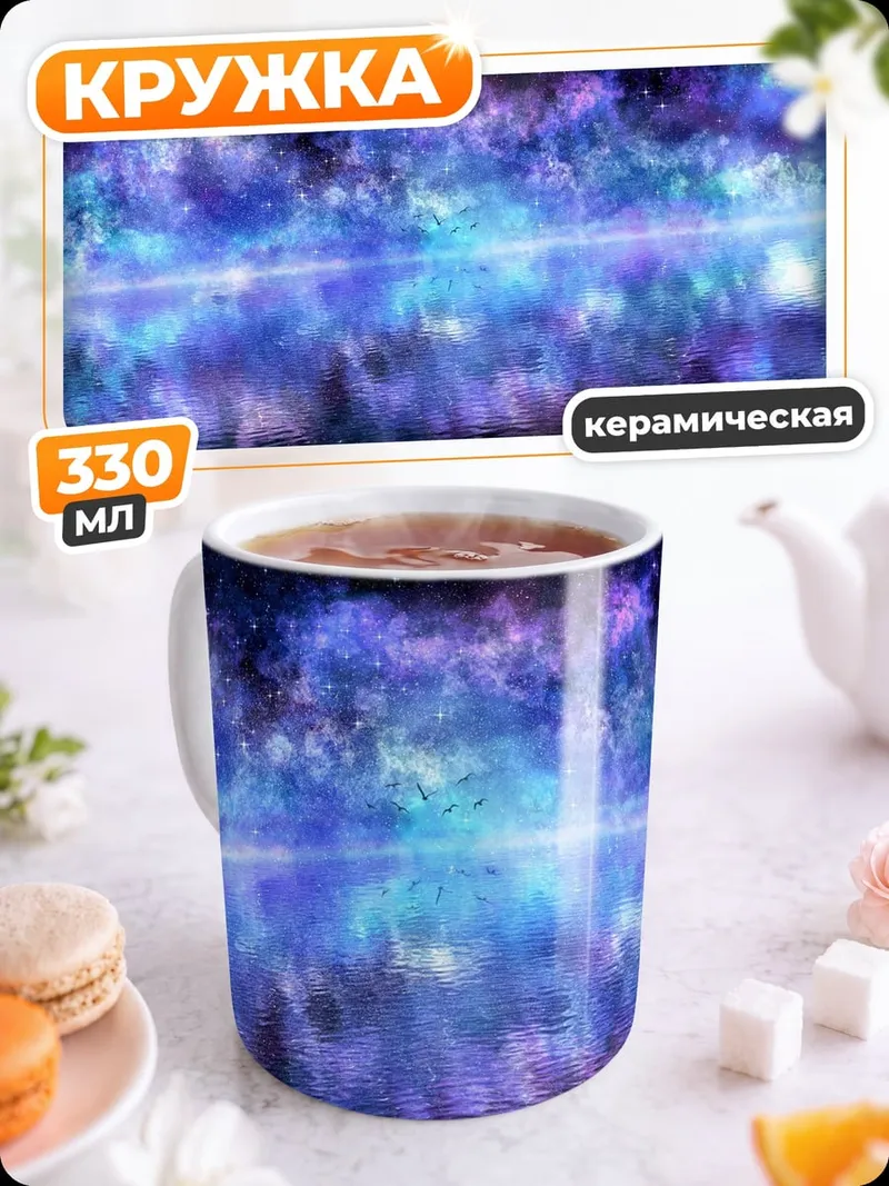 Кружка керамическая Космическая туманность