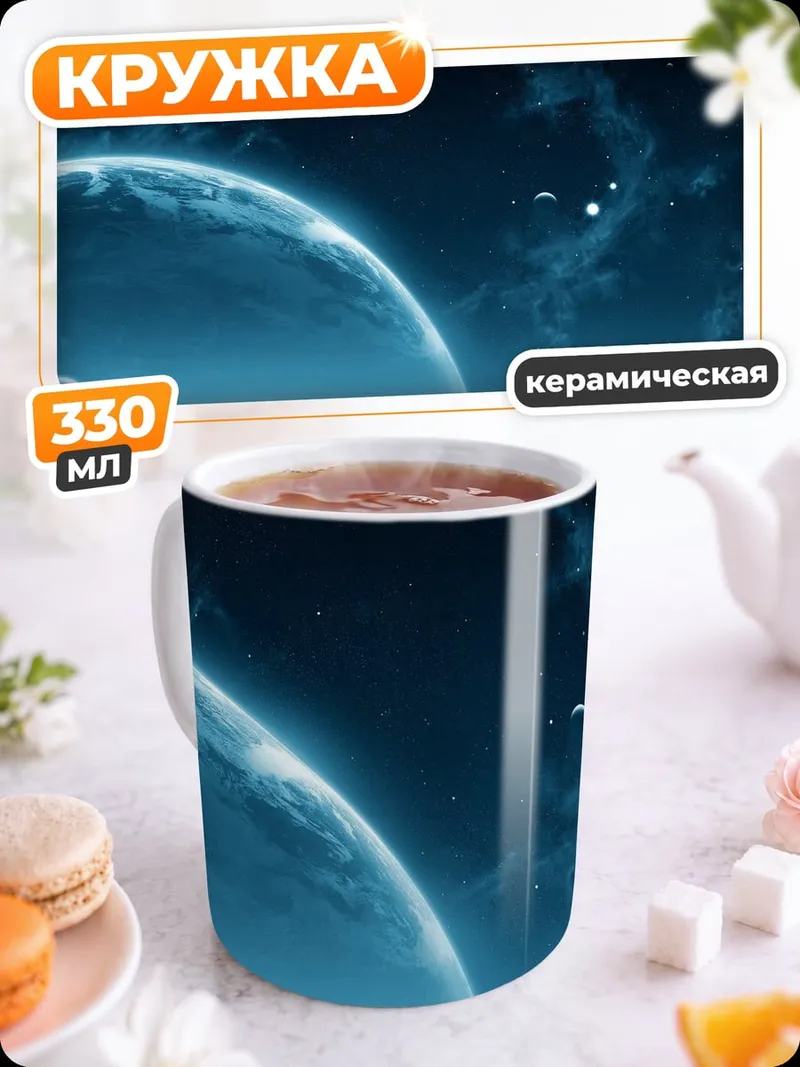 Кружка керамическая Космический пейзаж