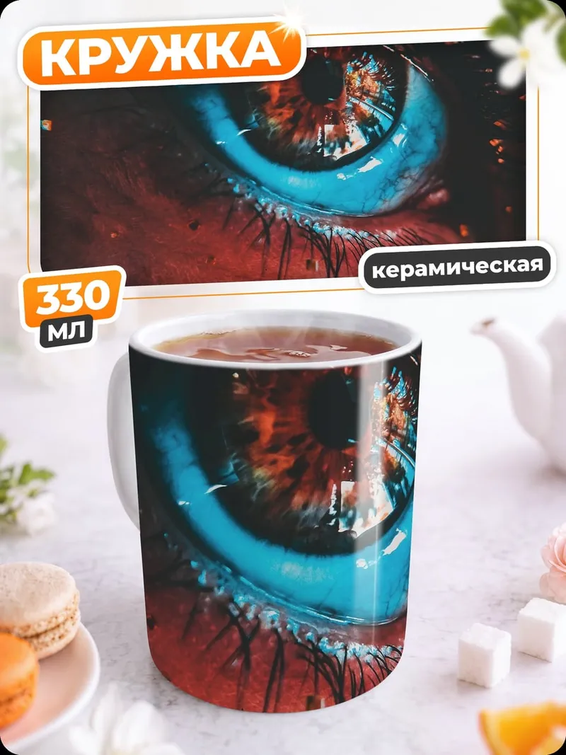 Кружка керамическая Космический глаз