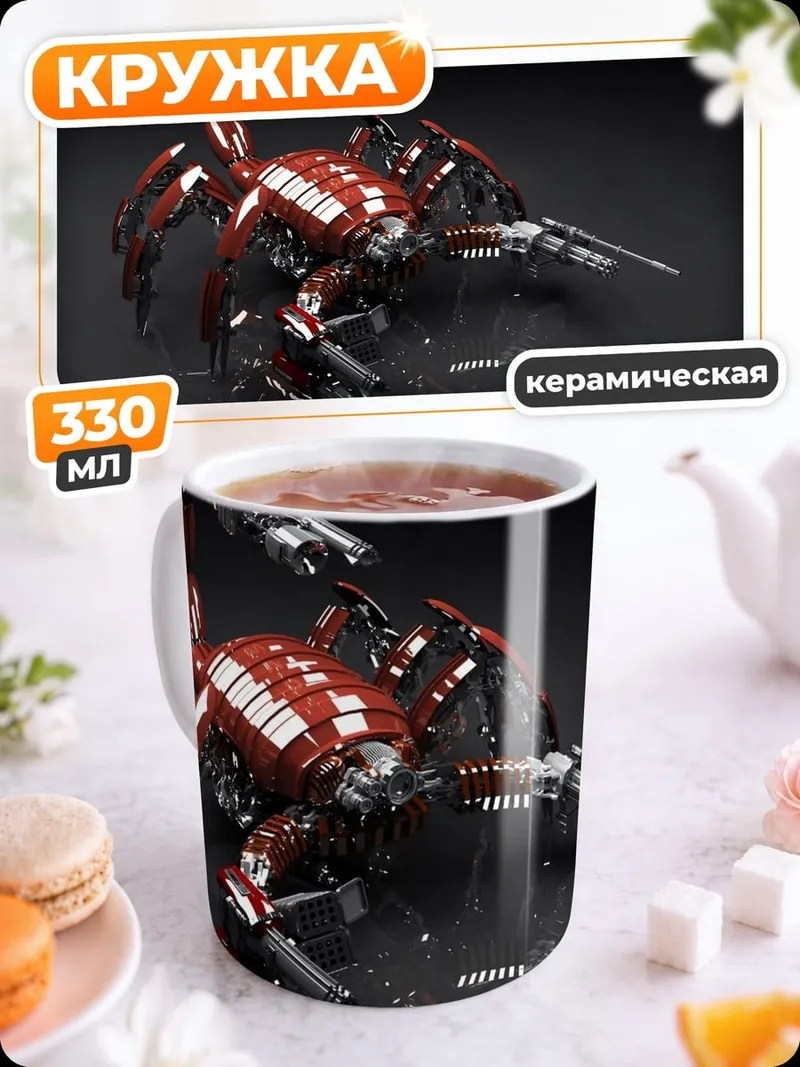 Кружка керамическая Механический скорпион