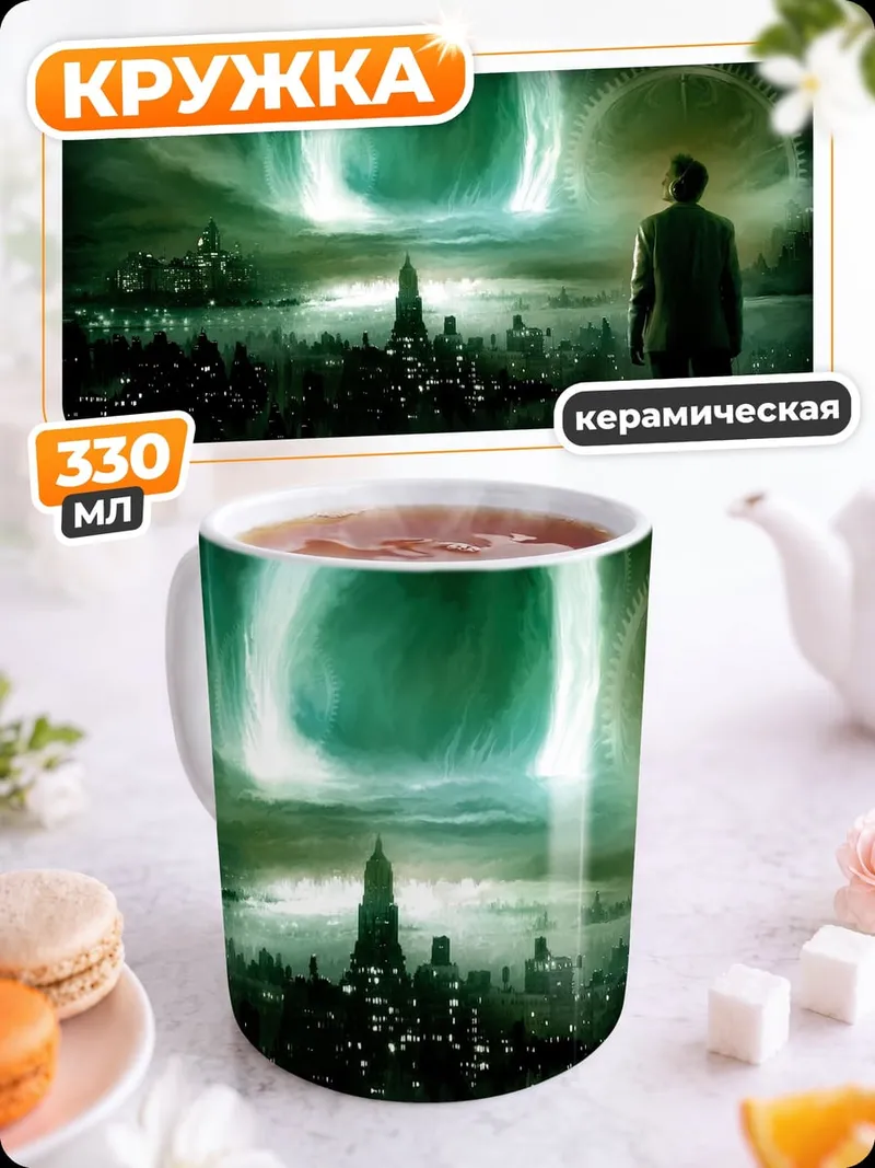 Кружка керамическая Зеленый портал