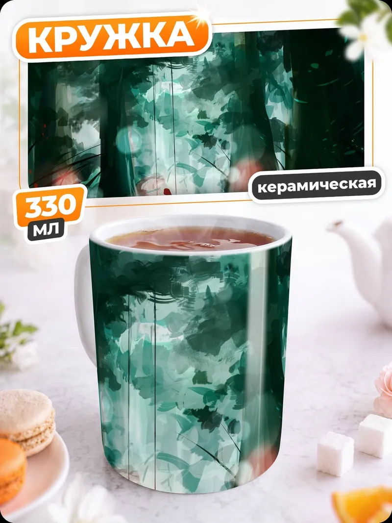Кружка керамическая Лесная сказка