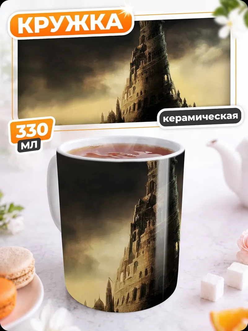 Кружка керамическая Мрачная башня зла