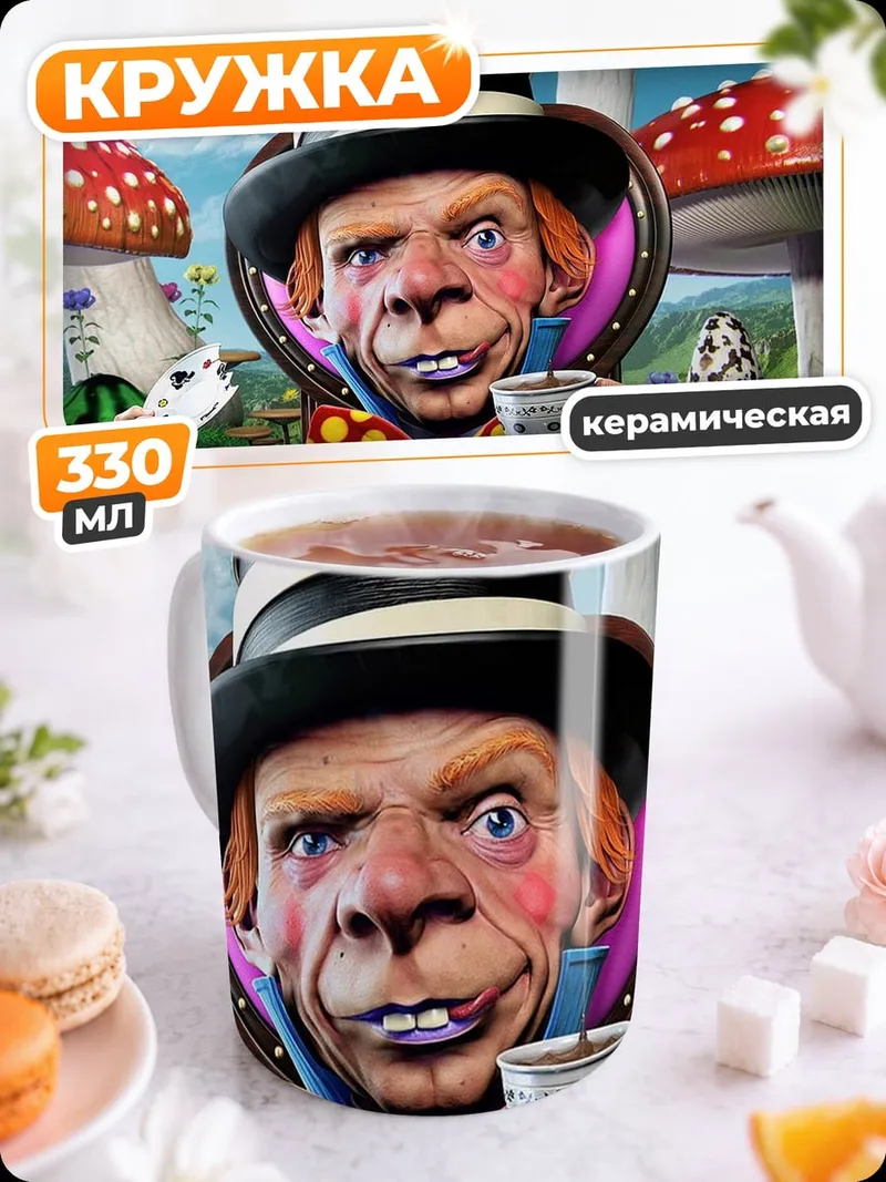 Кружка керамическая Безумный Шляпник