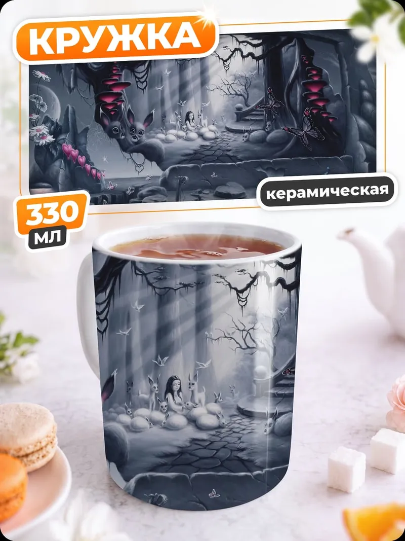 Кружка керамическая Фантастический пейзаж