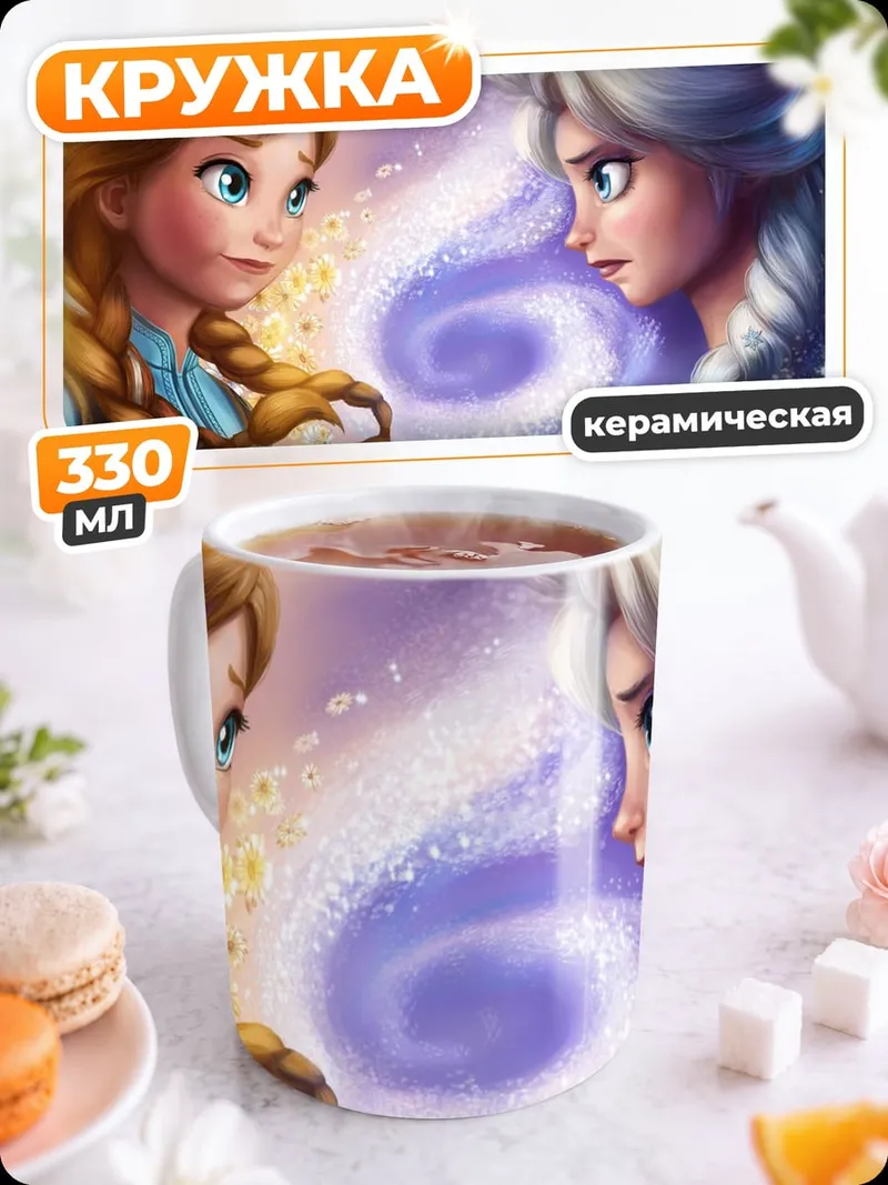 Кружка керамическая Сестры из мультфильма