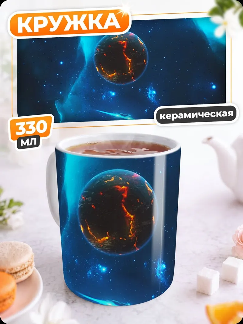 Кружка керамическая Космическая туманность