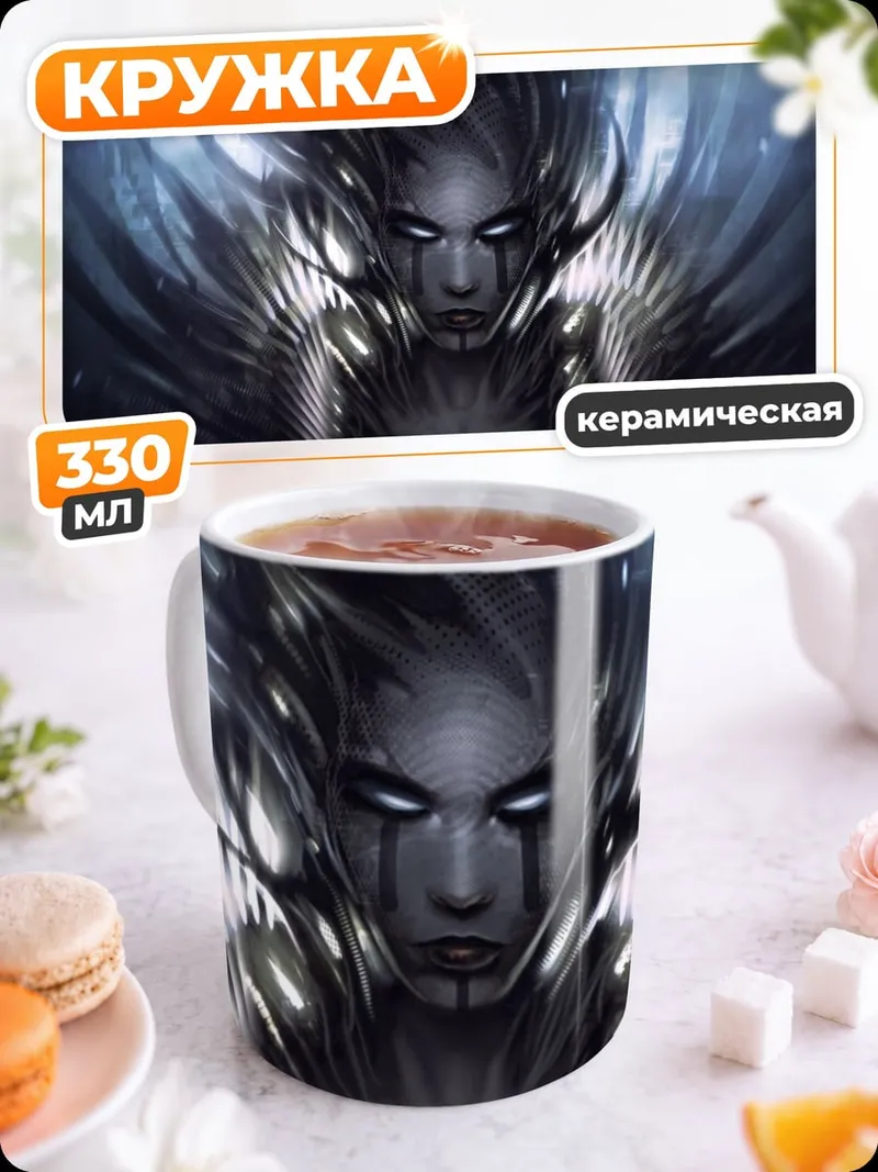 Кружка керамическая Тёмная фея