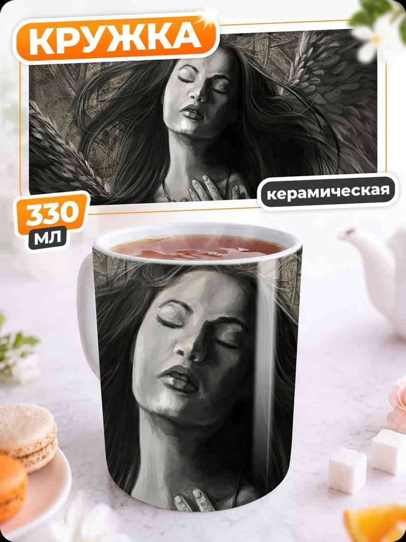Кружка керамическая Ангел с крыльями