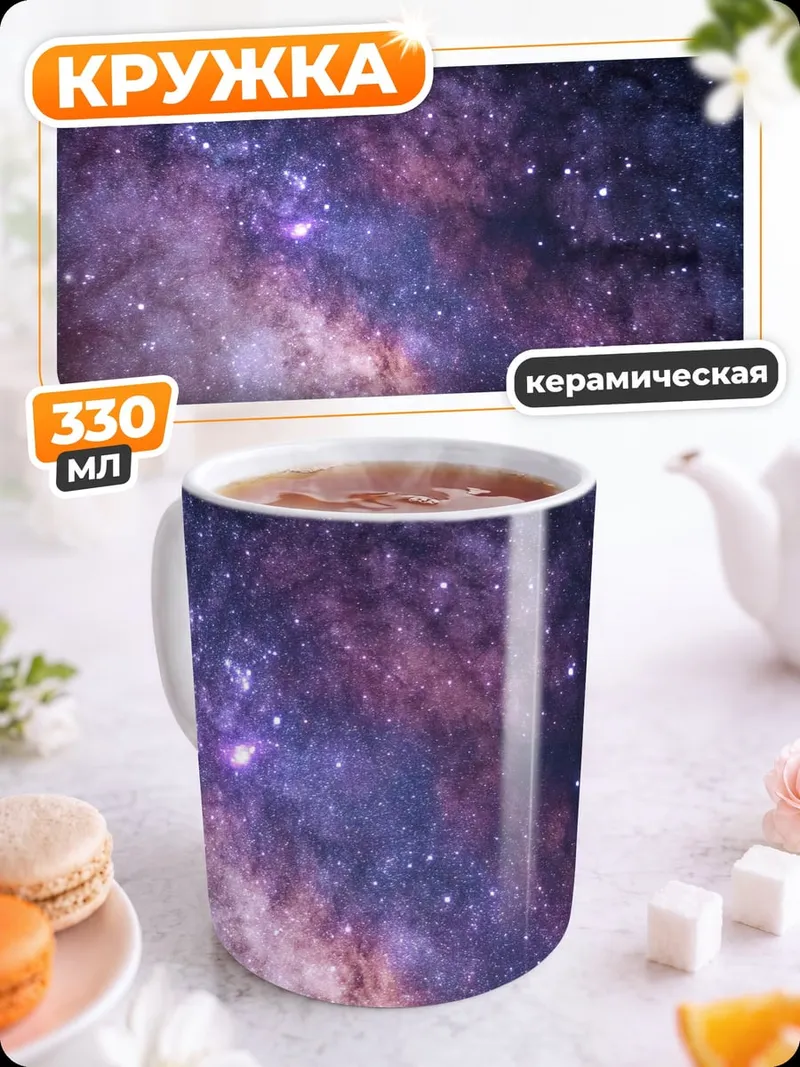 Кружка керамическая Млечный путь