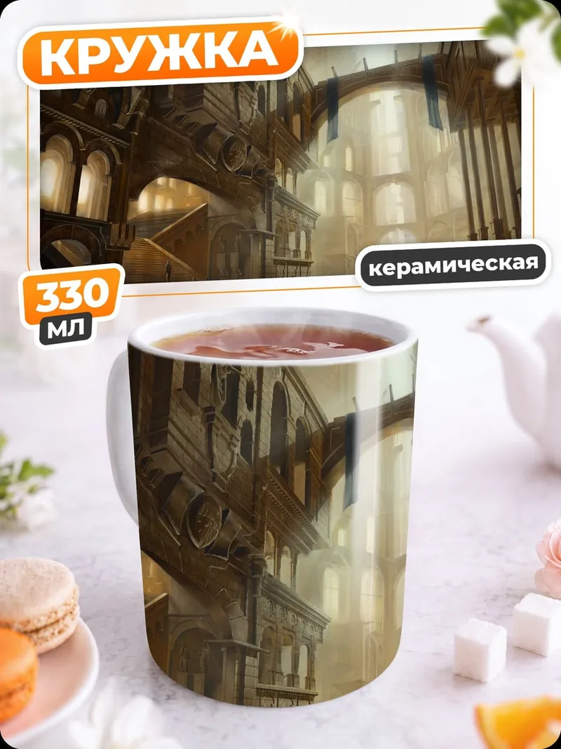 Кружка керамическая Затерянный город
