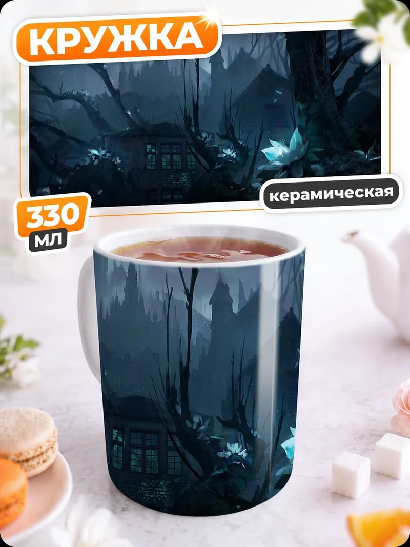 Кружка керамическая Замок в тумане