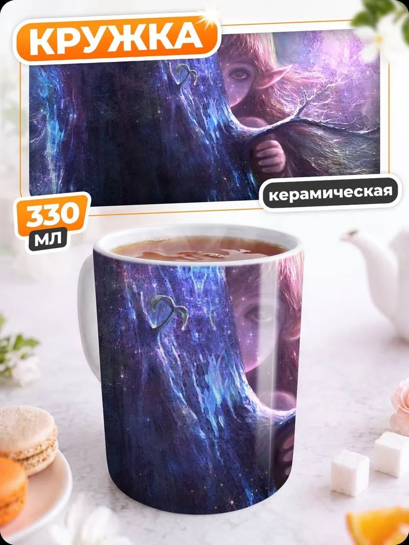Кружка керамическая Лесная фея