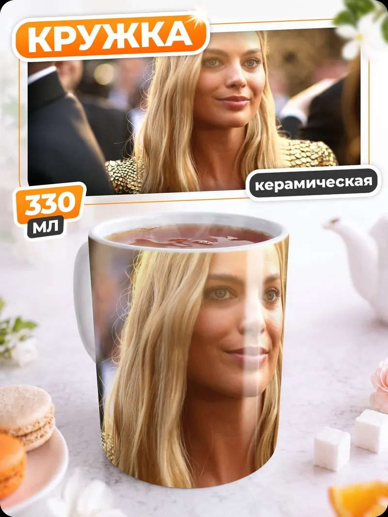 Кружка керамическая Марго Робби