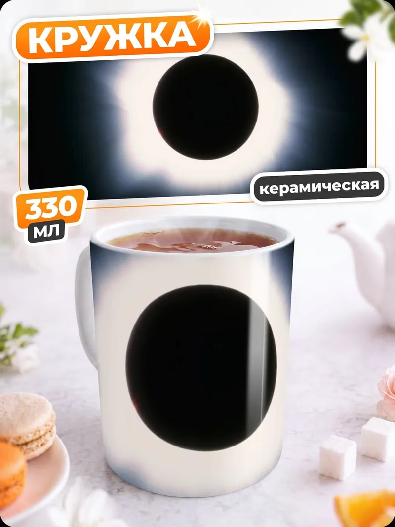 Кружка керамическая Солнечное затмение