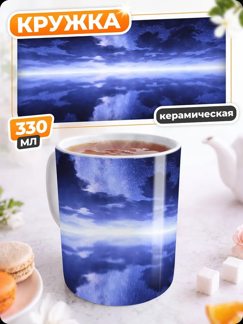 Кружка керамическая Космический поток