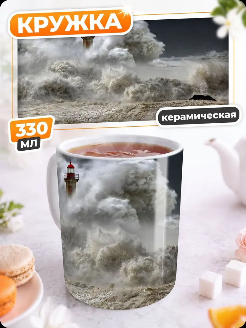 Кружка керамическая Штормовой Маяк
