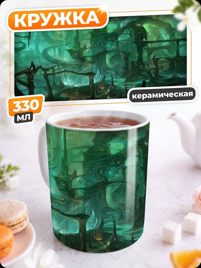 Кружка керамическая Затопленная пещера